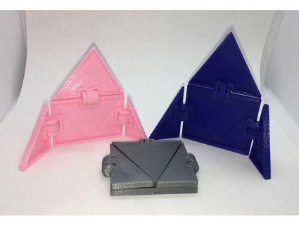hinged triangle rectangle models lgbu 3d print model - Mito3D