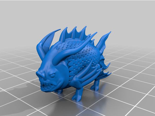 frosthaven piranha pig virtuallyjason 3D print model - Mito3D