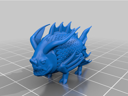 Gelado piranha porco virtualmente jason 3d print model - Mito3D