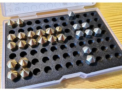 nozzle tray inlay picam plastic box 107mm x 73mm hexagon round cc-by zsquish 3d print model - Mito3D