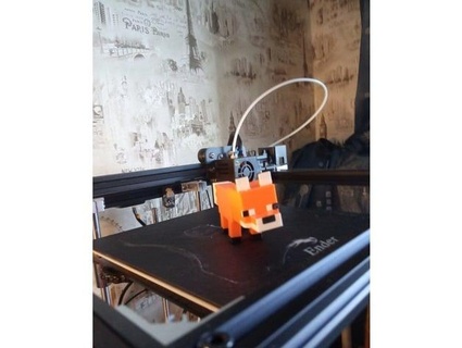 minecraft fox labcat 3d print model - Mito3D