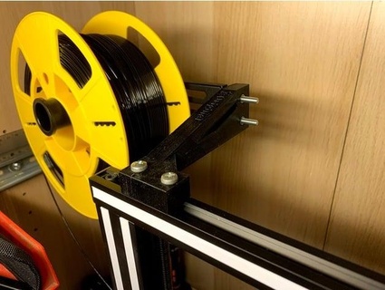 filament spool holder replace low space print 3d print model - Mito3D