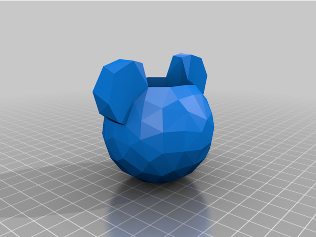 planter - pot mickeymouse lowpoly juancho rin 3D print model - Mito3D