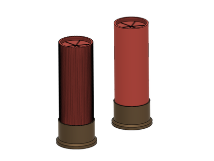 12 gauge shell calibre orlando design 3d print model - Mito3D