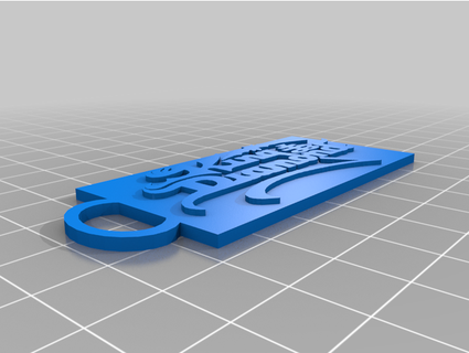 kral elmas logo anahtarlık Azgın denizatı 3d print model - Mito3D