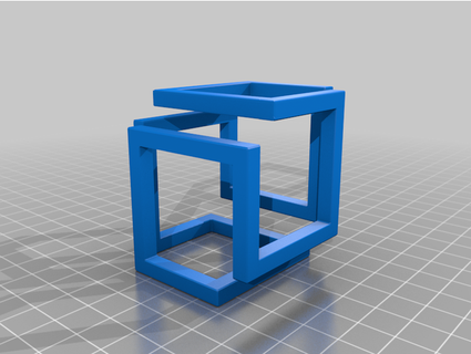 Stück unmöglich Würfel zufällig 3d print model - Mito3D