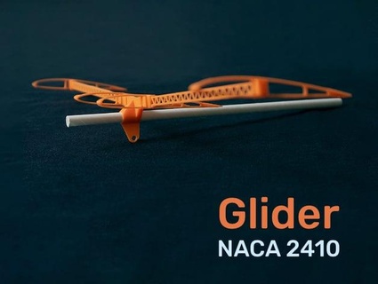 glider - naca 2410 francescofeltrin 3d print model - Mito3D