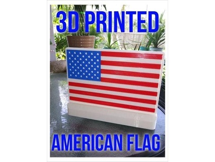 3d basılı Amerikan bayrak madyn3d cnc llc 3d print model - Mito3D