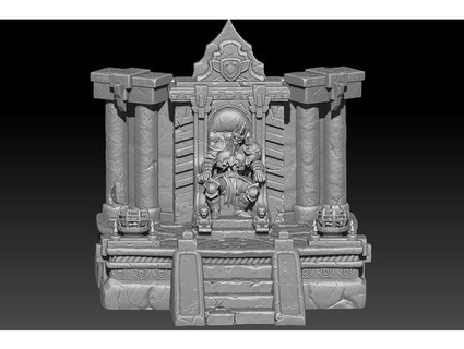 leoric skeleton king throne multiverse3ddesigns 3d print model - Mito3D