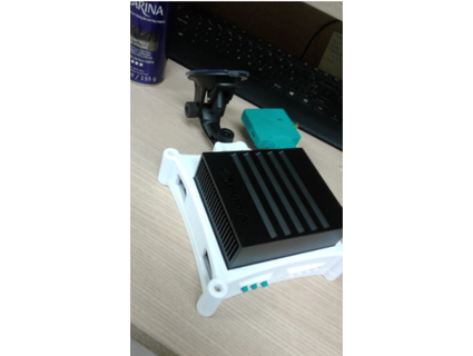 jetson agx xaver case + gps module zed rtk2 vehicle painel jefferson silva 3d print model - Mito3D