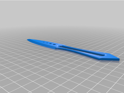 lanzamiento cuchillo soltero 3dprinting 101 3d print model - Mito3D