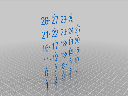 nombre encarts hyperbolique 29 puzzle carrelage ravi 3d print model - Mito3D