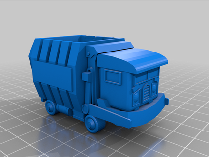 animated garbage vehicle thufirwithanr 3d print model - Mito3D