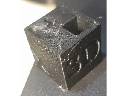 modified calibration cube dadilon 3d print model - Mito3D