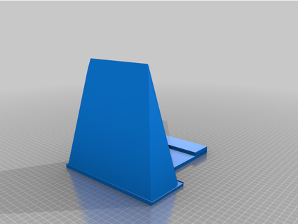 box fan angled holder alexbgregg 3d print model - Mito3D