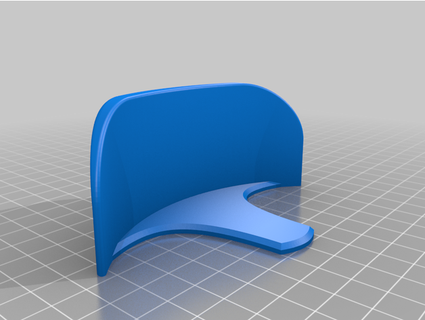 large curve hat hook mattlag 3d print model - Mito3D