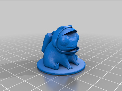 fred grenouille astronaute fraseyboo 3d print model - Mito3D