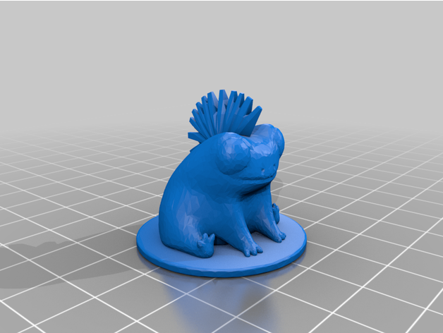 fred frog mohawk fraseyboo 3D print model - Mito3D