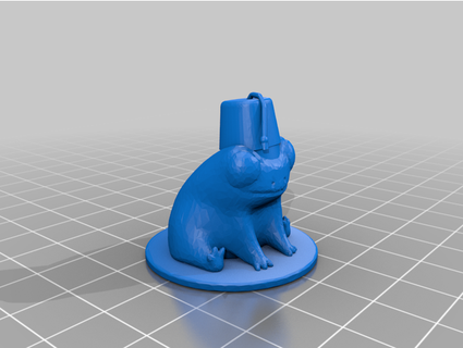 fred frog fez fraseyboo 3d print model - Mito3D