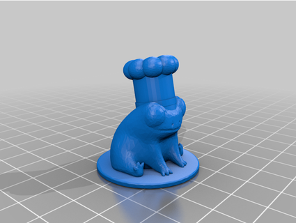 fred grenouille chef fraseyboo 3d print model - Mito3D