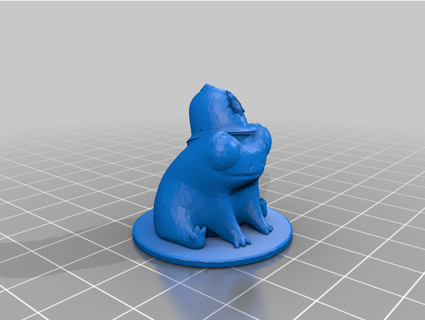 fred frog he's british policeman fraseyboo 3d print model - Mito3D