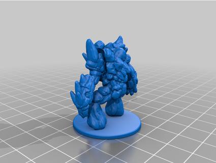 earth elemental baby face walterromans 3d print model - Mito3D