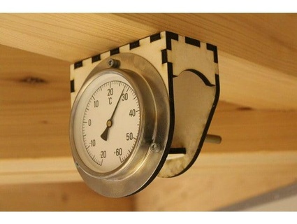 bimetallic thermometer wall mount fablab ideenreich 3d print model - Mito3D