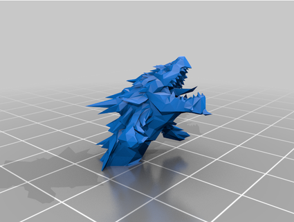 mace tail wyvern - dnd monster sliced easier printing randallman68 3d print model - Mito3D