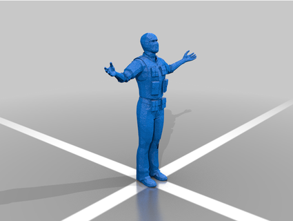 Joshua Graham selamlamak dullar 3d print model - Mito3D