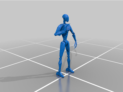 Roger arkadaş canlısı komando droid dullar 3d print model - Mito3D