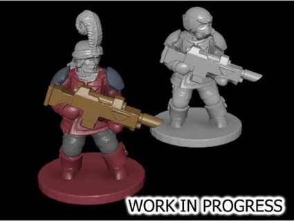 work progress - ventrillian nobles 15mm warhammer 3d print model - Mito3D