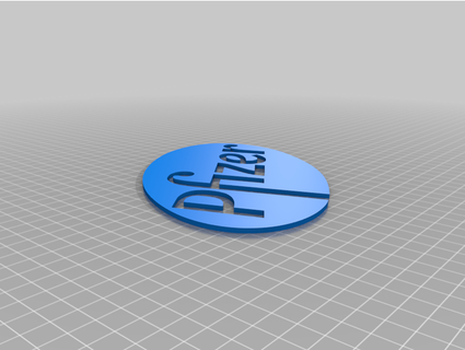 pfizer logo yüksek çözüm birinci sınıf 3d print model - Mito3D