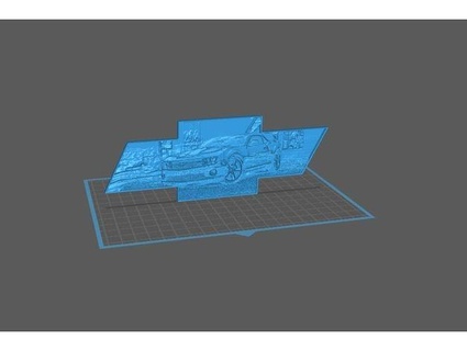 camaro litofania swizzlestik 3d print model - Mito3D