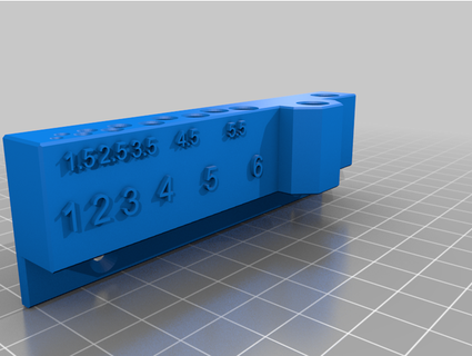 1to6mm drillbits wall basteley 3d print model - Mito3D