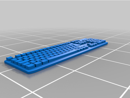 keyboard model bailey printing 3d print model - Mito3D