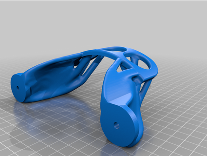organic headphone stand wall mount topology optimized falanx 3d print model - Mito3D