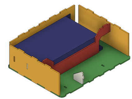 kp3s Madeira compensada laser cortar habitação fmmike 3d print model - Mito3D