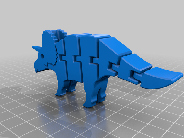 tricératops ampleur 3D print model - Mito3D