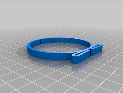 2 pe3608 hdpe pipe ring clip adam3654 3d print model - Mito3D