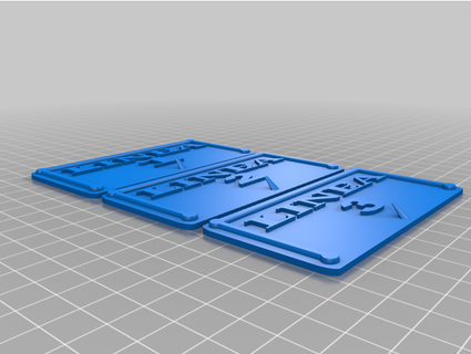 letrero linea makergibs 3d print model - Mito3D
