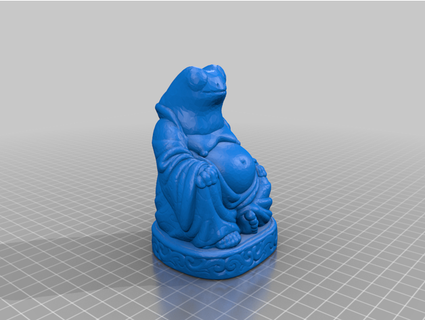 fred frog he's also buddha annobethal 3d print model - Mito3D
