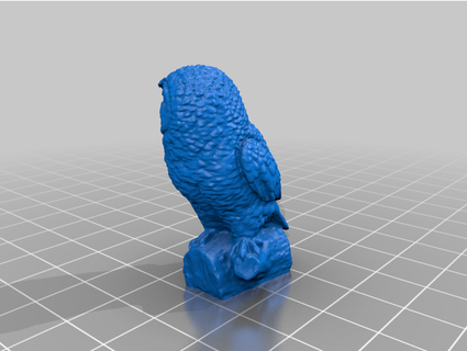chouette owl - scan de papyjeff l g rement modifi blaast 3d print model - Mito3D