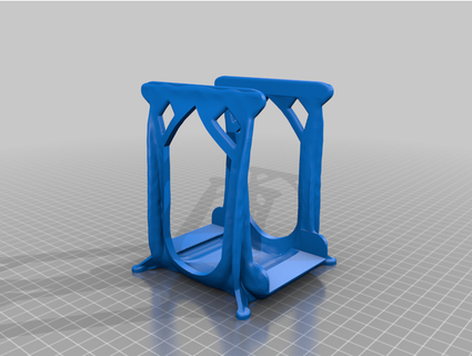 generative desk paper holder extended 60mm space karmmah 3d print model - Mito3D