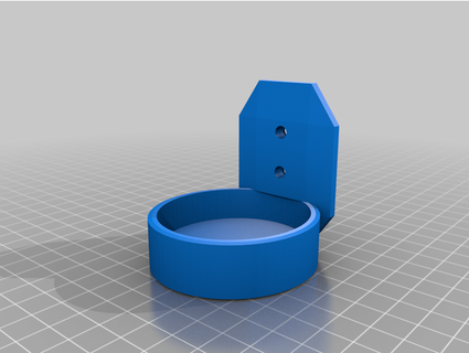 lightsaber base wall mount ajbennett 3d print model - Mito3D