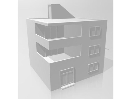 15mm apartman blok Buzersau 3d print model - Mito3D