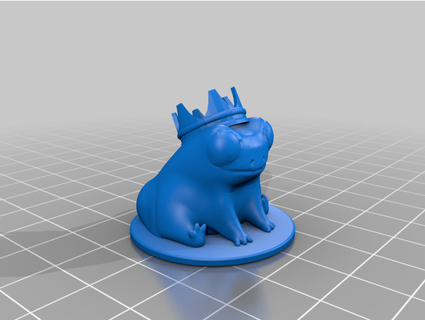 king fred dummy thicc frog infinite victory 3d print model - Mito3D