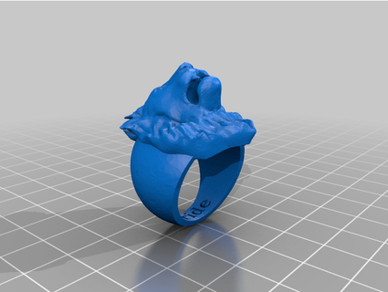 pride lion ring benjamynt 3d print model - Mito3D