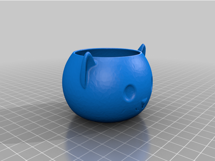 cat planter mouth gg89434 3d print model - Mito3D