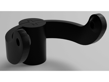 Blau Yeti Halter Unterstützung 3 8 mic Adapter Quebels 3d print model - Mito3D