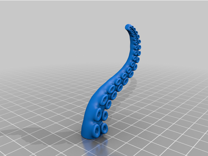 tentacle bookmark top philaminar 3d print model - Mito3D